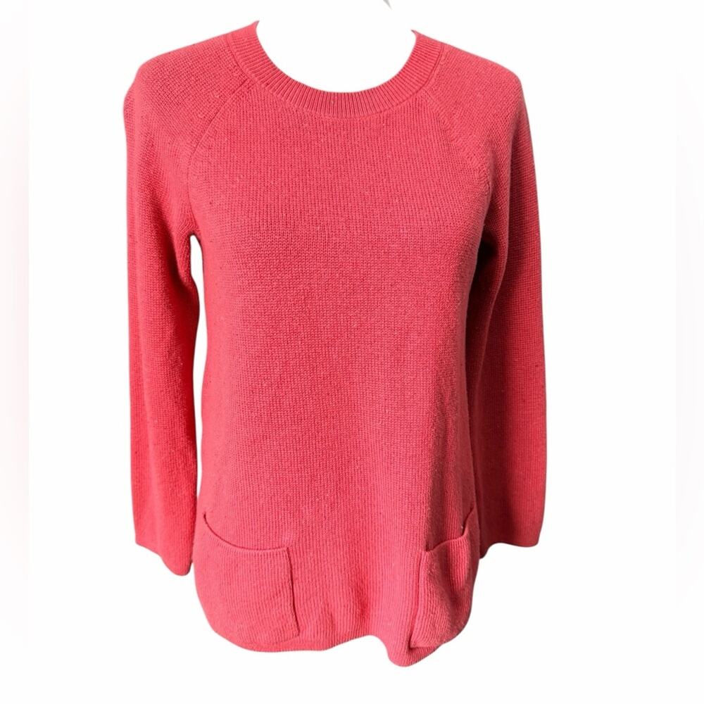 J. Jill Coral Crew Neck Sweater Size XS Pink